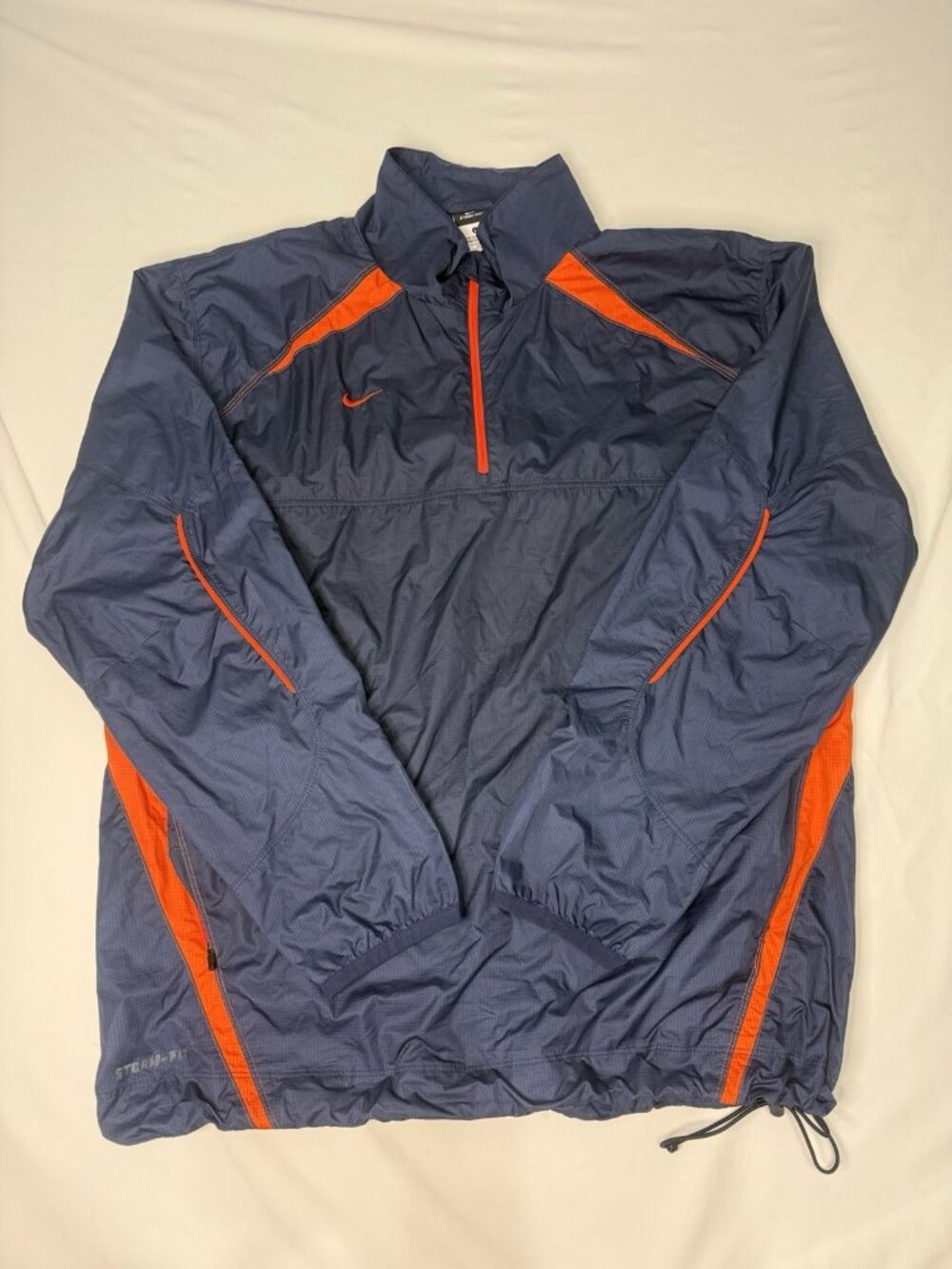 Nike STORM FIT 1/4 Zip Pullover Jacket Men’s Large Blue Orange